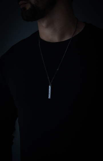 Collar Padre Nuestro Grafito