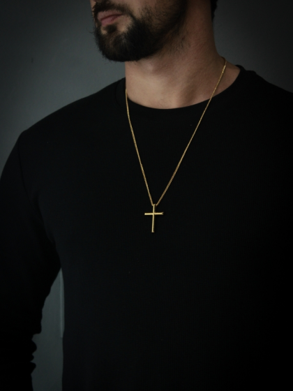 Collar Cruz Dorado