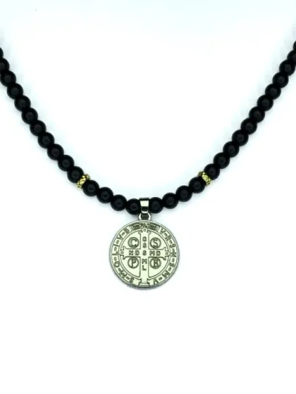 Collar de Piedras San Benito Plateado
