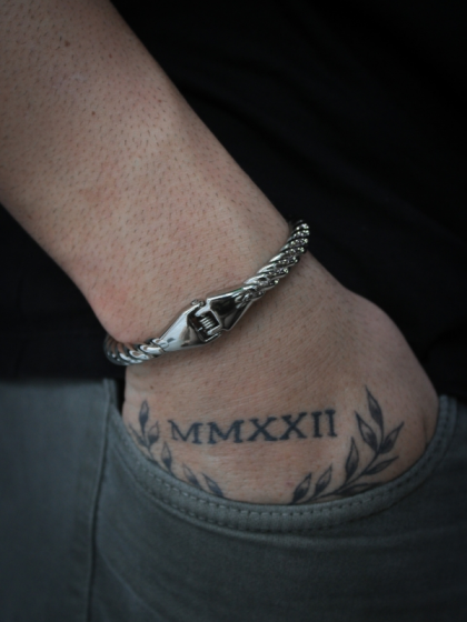 Brazalete Viking Plateado
