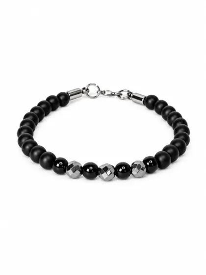 Pulsera Cromo de Piedras Murano