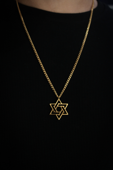 Collar Estrella de David Dorado