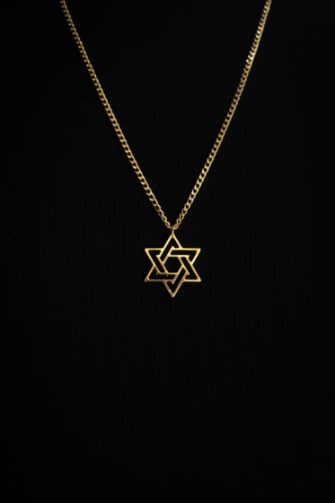 Collar Estrella de David Dorado