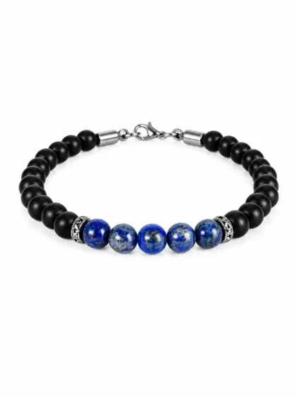 Pulsera de Piedras Lapisl&aacute;zuli & Murano