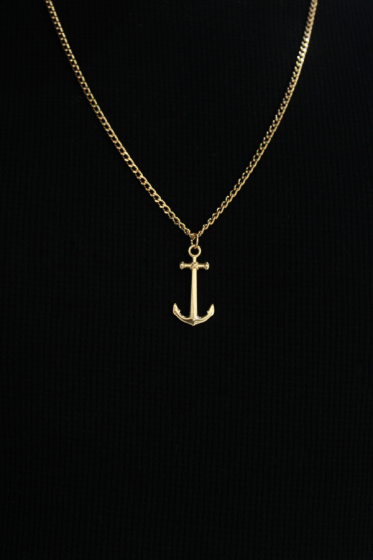 Collar Ancla Dorado