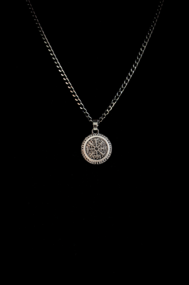 Collar Brújula Vikinga Grafito