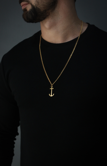 Collar Ancla Dorado