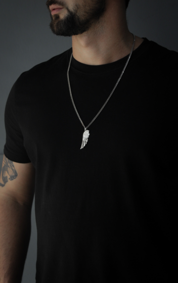 Collar Ala Plateado