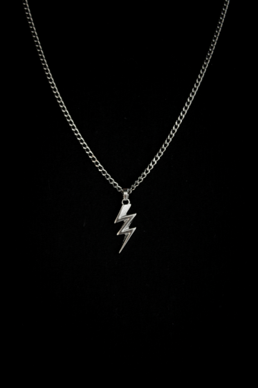 Collar Rayo Plateado