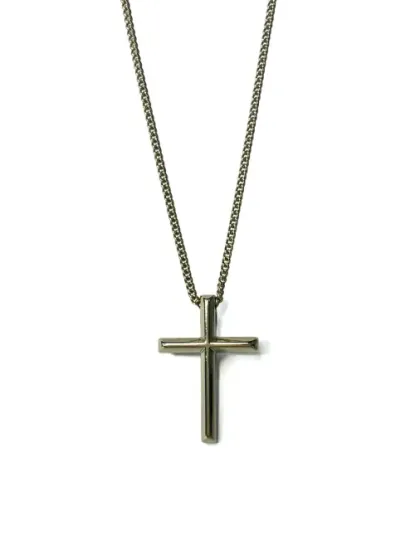 Collar Cruz Plateado