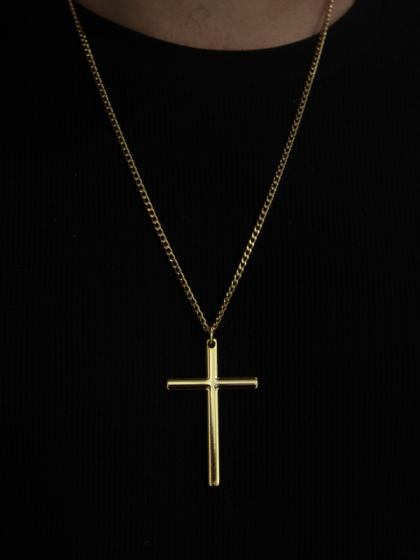 Collar Maxi Cruz Dorado