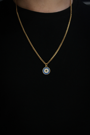 Collar Ojo Turco Dorado