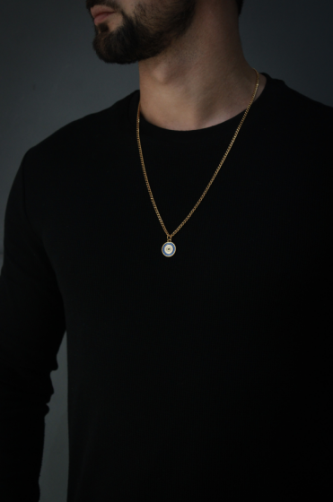 Collar Ojo Turco Dorado