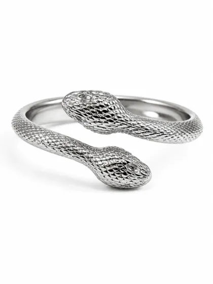 Brazalete Serpiente Plateado