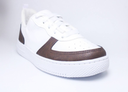 Sneaker Blanco Con Marrón