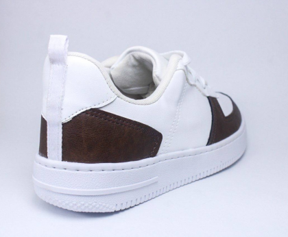 Sneaker Blanco Con Marrón