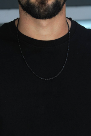 Collar Rope Chain Black