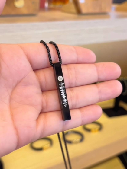 Collar Barra Personalizada Black