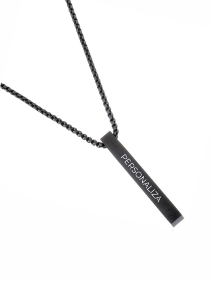 Collar Barra Personalizada Black