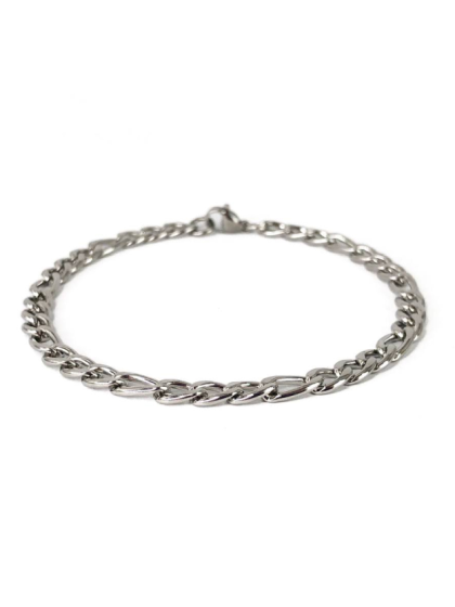 Pulsera Figaro Plateado