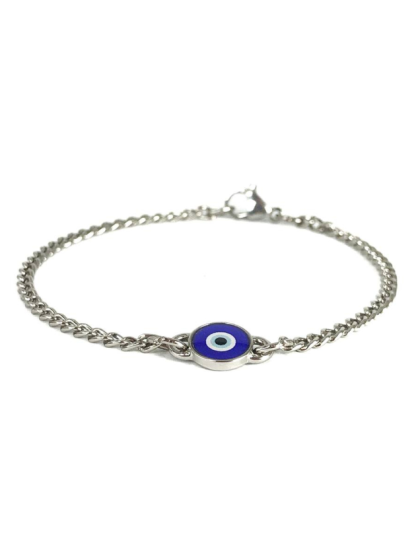 Pulsera Ojo Turco Plateado