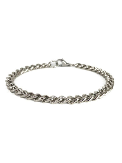 Pulsera Cubana Plateado