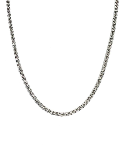 Collar Box Chain Plateado