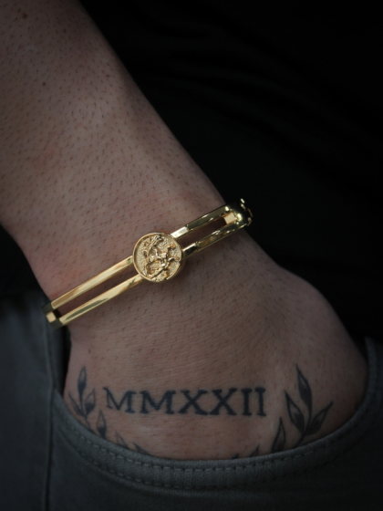 Brazalete San Jorge Dorado