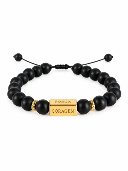 Pulsera Focus Dourado de Piedras Murano