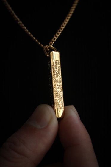 Collar Padre Nuestro Dorado