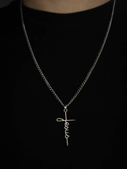 Collar Jesús Plateado