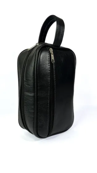 Neceser de Cuero Negro