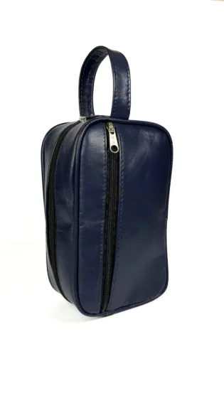 Neceser de Cuero Azul