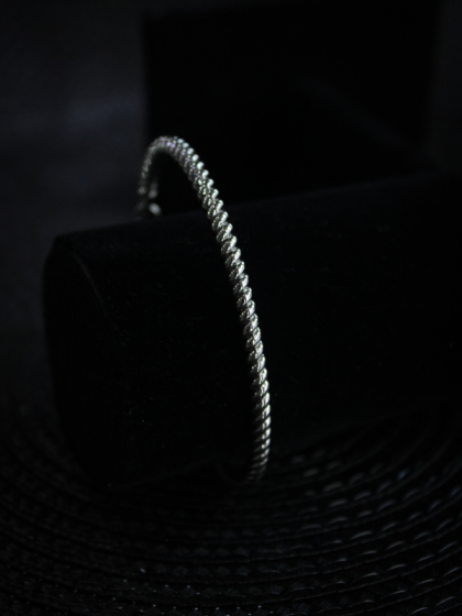 Brazalete Rope Plateado