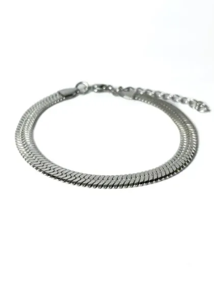 Pulsera Snake Plateada