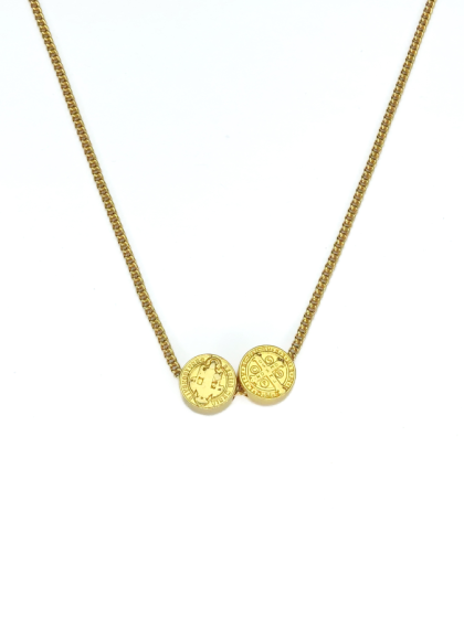 Collar Doble San Benito Dorado