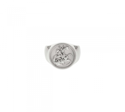 Anillo San Jorge Plateado