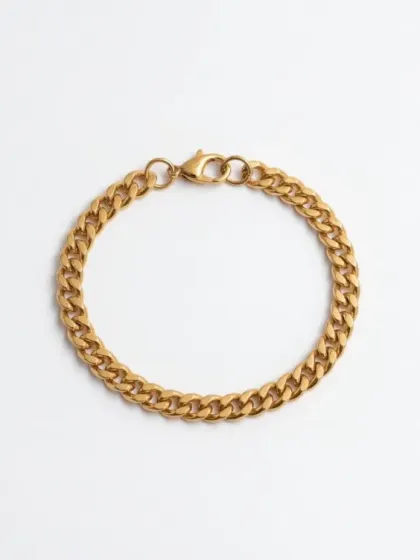 Pulsera Cubana Dorado