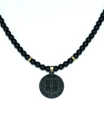 Collar de Piedras San Benito Negro