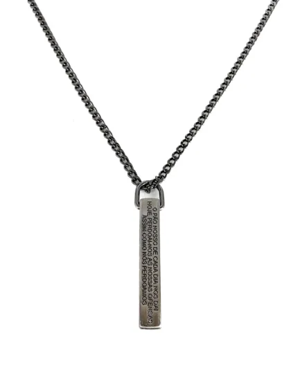 Collar Padre Nuestro Grafito