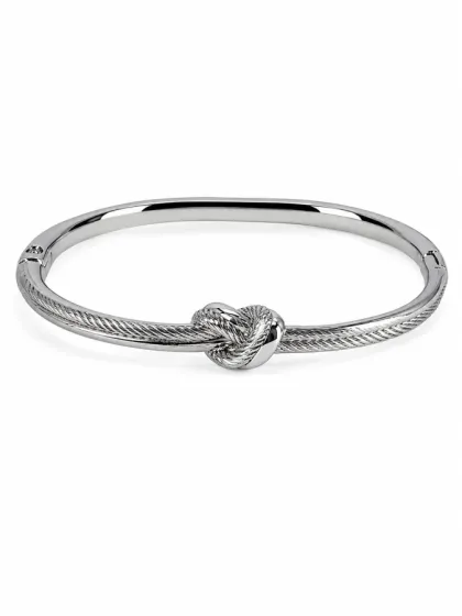 Brazalete Nudo Plateado