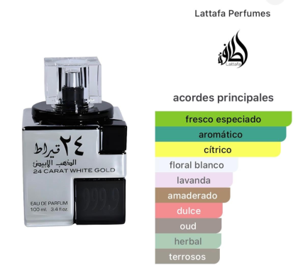 Lattafa - 24 Carat White Gold