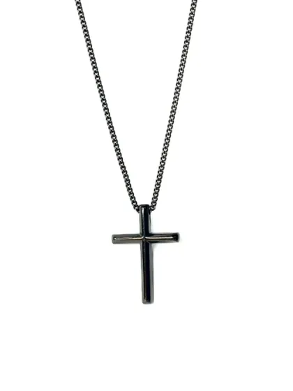 Collar Cruz Grafito