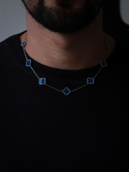 Collar Clover Azul